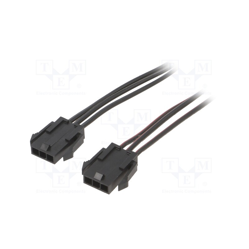 1 pcs x ESPE - KABX-3PMM-L600 - Cable, Micro-Fit 3.0, male-male, PIN: 3, 0.6m, 4A, Insulation: PVC