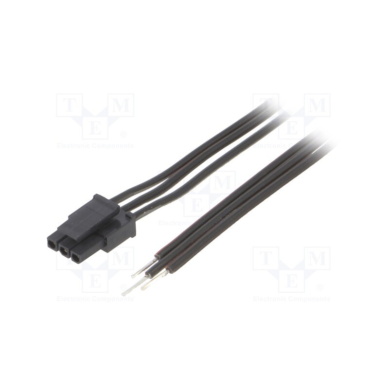 1 pcs x ESPE - KABX-3PFS-L600 - Cable, Micro-Fit 3.0, cables,female, PIN: 3, 0.6m, 4A, TLYp, 0.35mm2