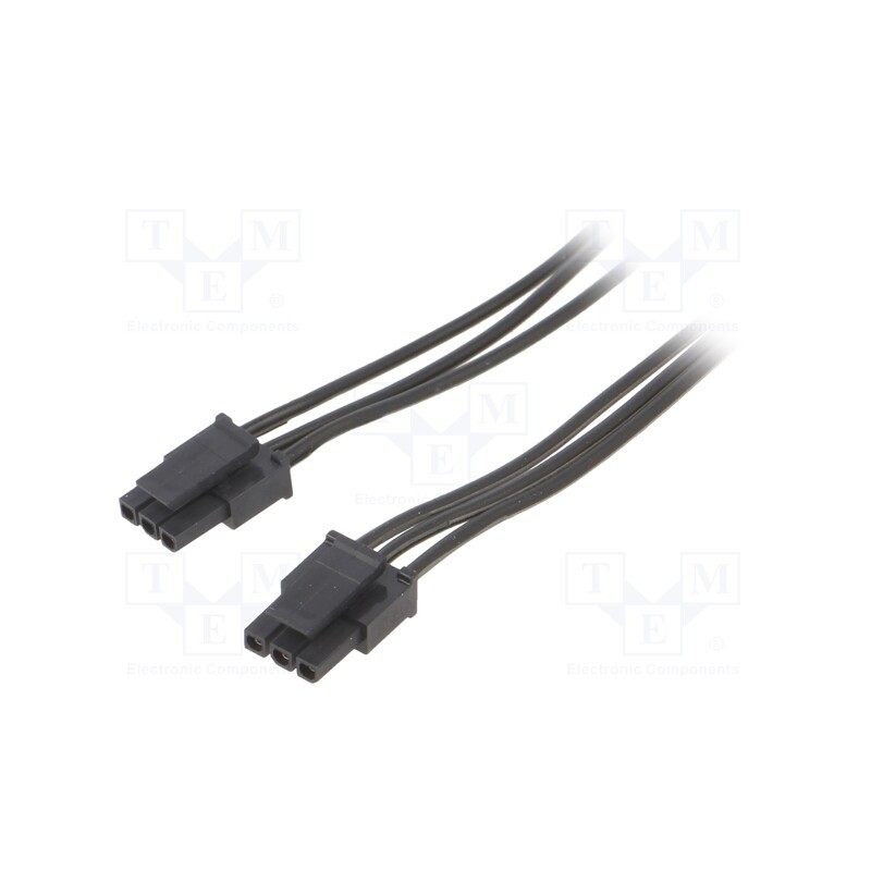 1 pcs x ESPE - KABX-3PFF-L600 - Cable, Micro-Fit 3.0, female-female, PIN: 3, 0.6m, 4A, TLYp, 0.35mm2