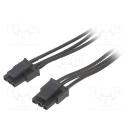 1 pcs x ESPE - KABX-3PFF-L200 - Cable, Micro-Fit 3.0, female-female, PIN: 3, 0.2m, 4A, TLYp, 0.35mm2
