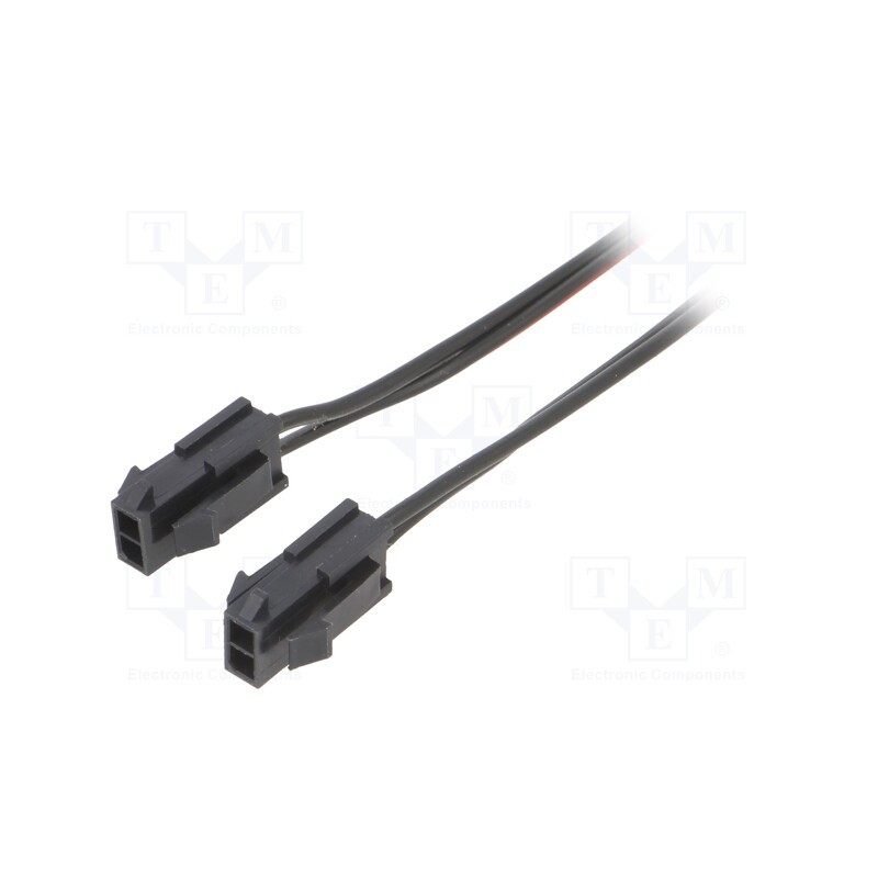 1 pcs x ESPE - KABX-2PMM0-L800 - Cable, Micro-Fit 3.0, male-male, PIN: 2, 0.8m, 4A, Insulation: PVC