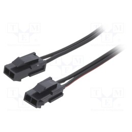 1 pcs x ESPE - KABX-2PMM0-L400 - Cable, Micro-Fit 3.0, male-male, PIN: 2, 0.4m, 4A, Insulation: PVC