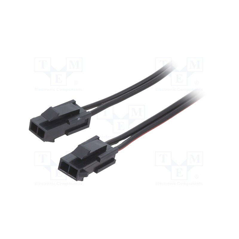 1 pcs x ESPE - KABX-2PMM0-L400 - Cable, Micro-Fit 3.0, male-male, PIN: 2, 0.4m, 4A, Insulation: PVC
