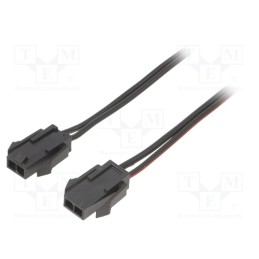 1 pcs x ESPE - KABX-2PMM-L800 - Cable, Micro-Fit 3.0, male-male, PIN: 2, 0.8m, 4A, Insulation: PVC
