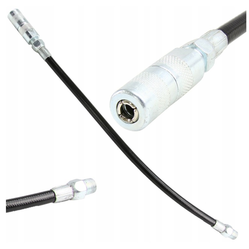 A hose with a tip for an ATV/UTV grease gun