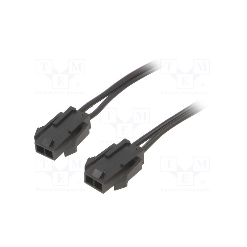 1 pcs x ESPE - KABX-2PMM-L400 - Cable, Micro-Fit 3.0, male-male, PIN: 2, 0.4m, 4A, Insulation: PVC