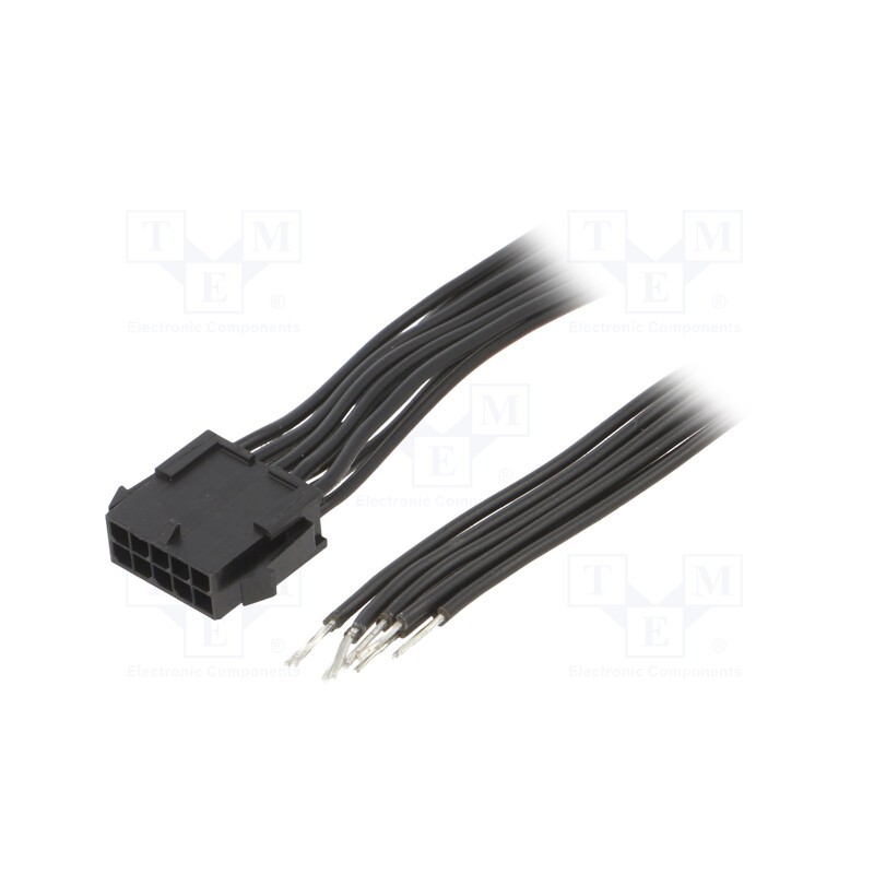 1 pcs x ESPE - KABX-10PMS-L600 - Cable, Micro-Fit 3.0, male,cables, PIN: 10, 0.6m, 4A, TLYp, 0.35mm2
