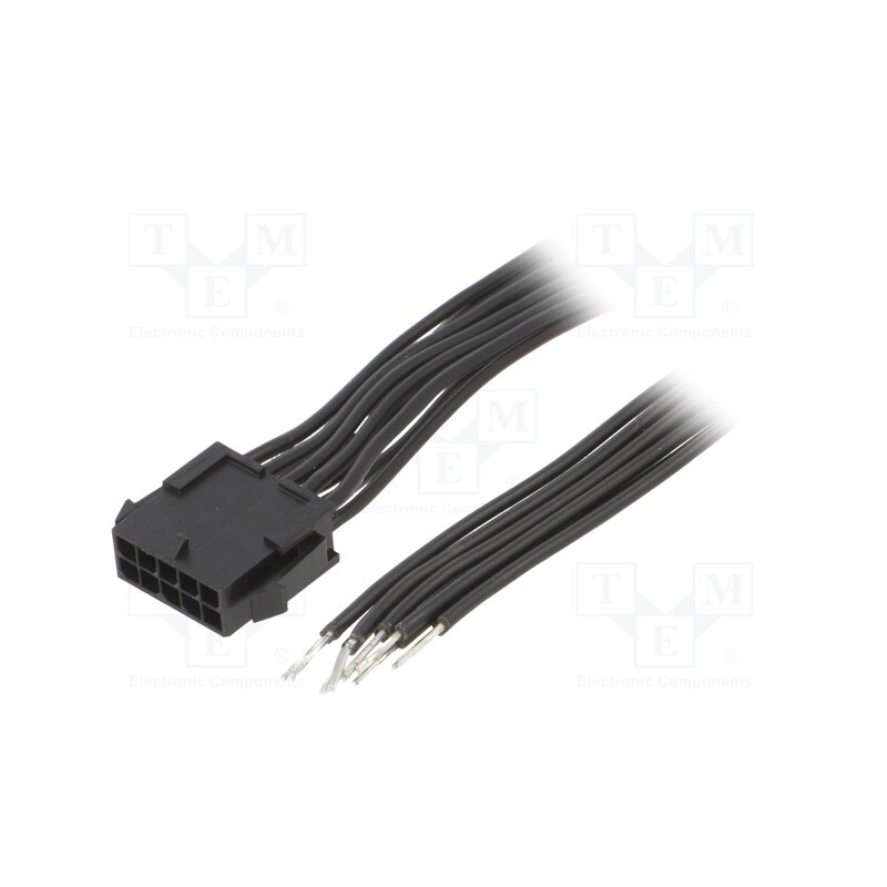 1 pcs x ESPE - KABX-10PMS-L200 - Cable, Micro-Fit 3.0, male,cables, PIN: 10, 0.2m, 4A, TLYp, 0.35mm2