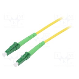 1 pcs x Goobay - 59631 - Fiber patch cord, OS2, LC/APC,both sides, 5m, LSZH, yellow