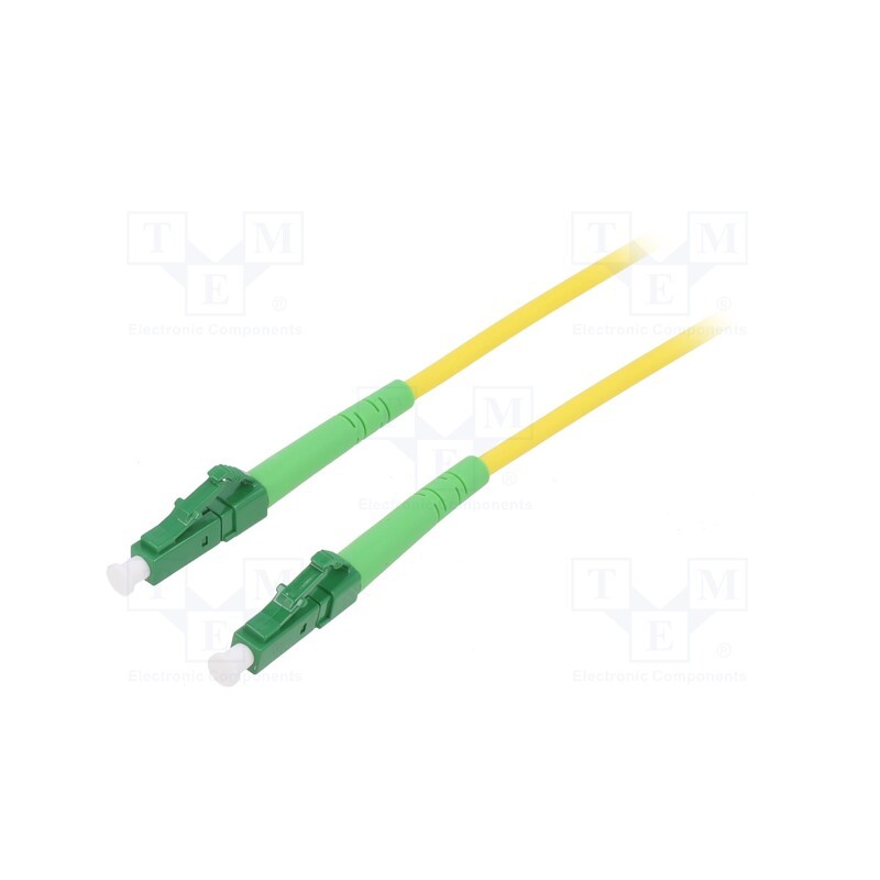 1 pcs x Goobay - 59631 - Fiber patch cord, OS2, LC/APC,both sides, 5m, LSZH, yellow