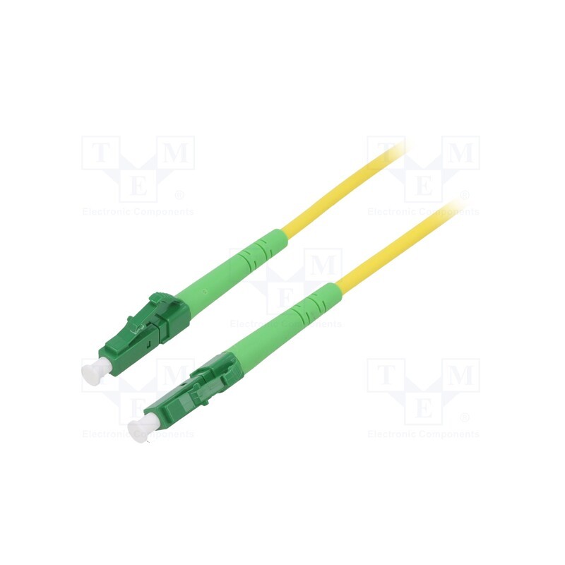 1 pcs x Goobay - 59629 - Fiber patch cord, OS2, LC/APC,both sides, 2m, LSZH, yellow
