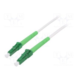 1 pcs x Goobay - 59585 - Fiber patch cord, OS2, LC/APC,both sides, 2m, LSZH, white