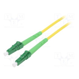 1 pcs x Goobay - 59628 - Fiber patch cord, OS2, LC/APC,both sides, 1m, LSZH, yellow