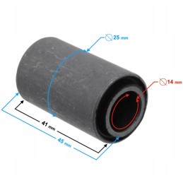 Metal-rubber bushing 14x25x41 45mm
