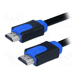 1 pcs x LOGILINK - CHB1103 - Cable, HDMI 1.4, HDMI plug,both sides, PVC, Len: 3m, black,blue