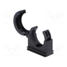 1 pcs x HELLERMANNTYTON - 166-25703 - Bracket, polyamide, HelaGuard, -50÷135°C, black, UL94V-2, Size: 28