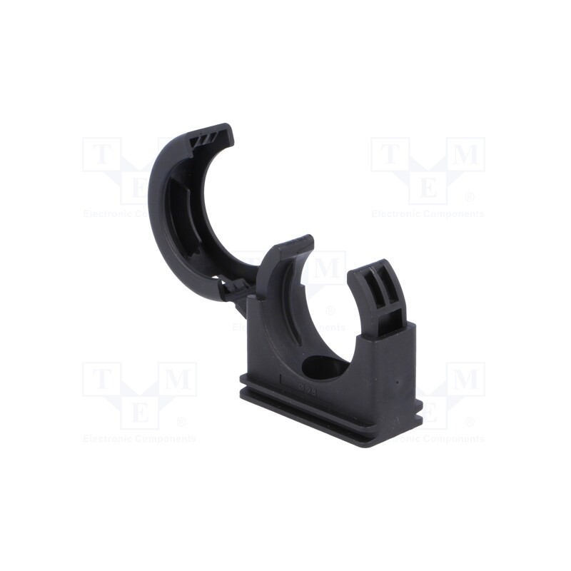 1 pcs x HELLERMANNTYTON - 166-25703 - Bracket, polyamide, HelaGuard, -50÷135°C, black, UL94V-2, Size: 28