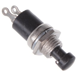 The push-button position switch slides onto the panel