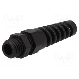 1 pcs x HUMMEL - 1.293.1201.50 - Cable gland, with strain relief, M12, 1.5, IP68, polyamide, black