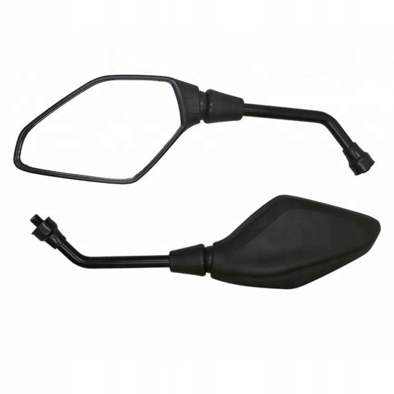 Set of black mirrors with handlebar holders LU8146 M10