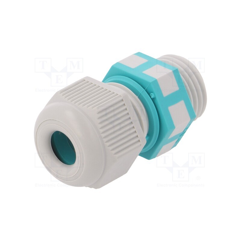 1 pcs x TECHNO - THA.450.A0E - Cable gland, M16, 1.5, IP68, polyamide, grey, UL94V-2