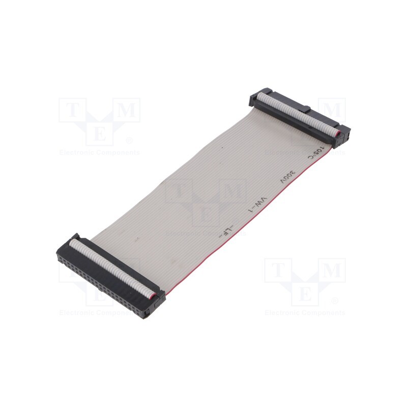 1 pcs x AMPHENOL - FC40300-S - Ribbon cable with IDC connectors, Cable ph: 1.27mm, 0.3m