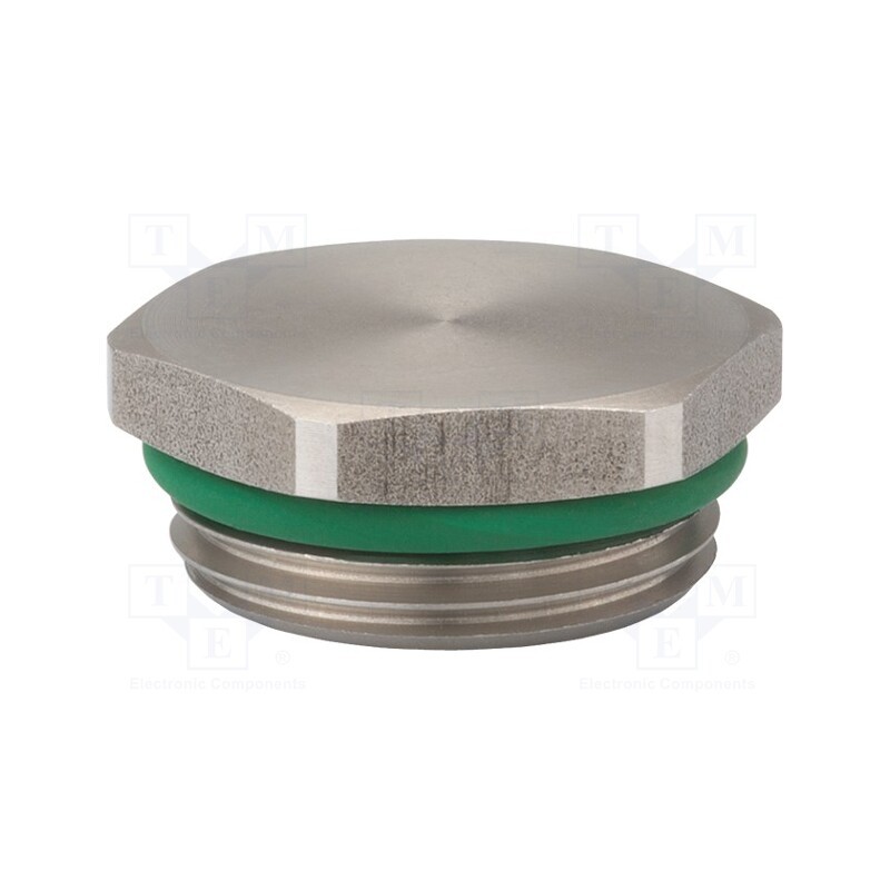 1 pcs x HUMMEL - 1.153.2000.50 - Stopper, M20, 1.5, IP68, stainless steel, V-INOX-FKM, with seal