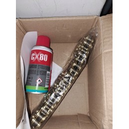 Reinforced chain 428h 130l gold grease drive atv quad bashan eagle