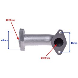 Kinroad king romet quad atv carburetor pipe 110 4t