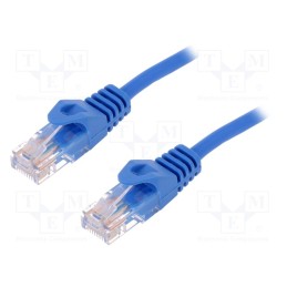 1 pcs x LOGILINK - CP1046U - Patch cord, U/UTP, 5e, stranded, CCA, PVC, blue, 1.5m, 26AWG