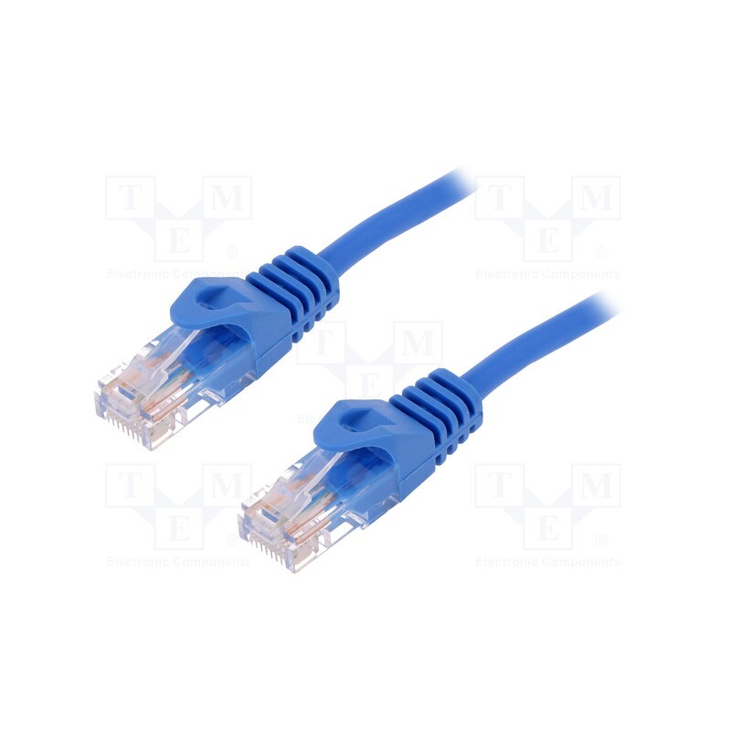 1 pcs x LOGILINK - CP1046U - Patch cord, U/UTP, 5e, stranded, CCA, PVC, blue, 1.5m, 26AWG