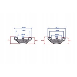 Front brake pads for cf moto 500 allroad