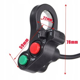 Switch for quad bike, horn, turn signals, lights