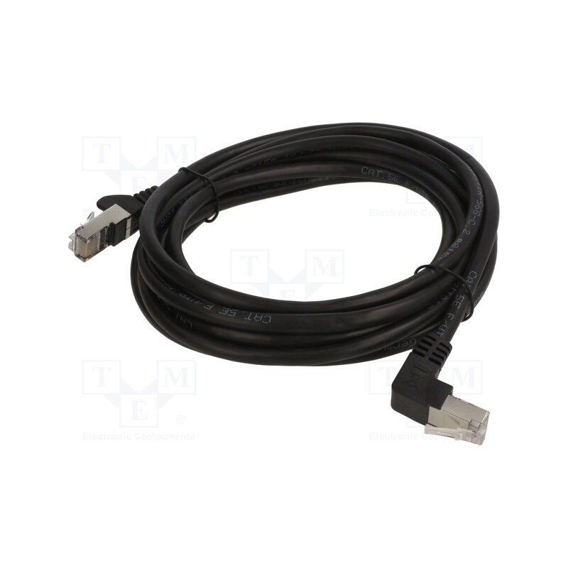 1 pcs x Goobay - 94189 - Patch cord, F/UTP, 5e, stranded, CCA, PVC, black, 3m, 26AWG, shielded