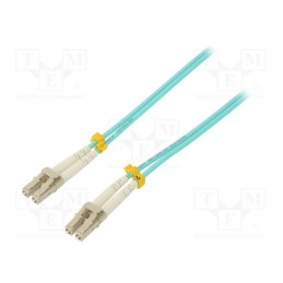 1 pcs x QOLTEC - 54076 - Fiber patch cord, OM3, LC/UPC,both sides, 2m, LSZH, green