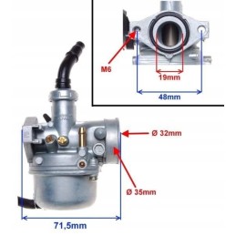 Gaznik 4t 154fmb 110 125 moped quad cross romet zipp kingway kinroad