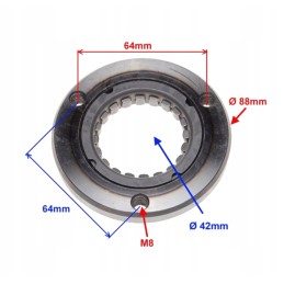 Starter clutch bendix atv quad bashan eagle loncin shineray 200 250