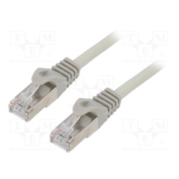 1 pcs x GEMBIRD - PP6-LSZH-3M - Patch cord, F/UTP, 6, stranded, CCA, LSZH, grey, 3m, 26AWG, shielded