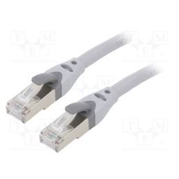 1 pcs x VENTION - IBHHJ - Patch cord, S/FTP, 6a, OFC, PVC, grey, 5m, RJ45 plug,both sides
