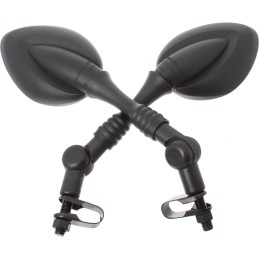 Quad ATV 200 Suzuki Honda Cross Mirrors Articulated Folding Mounts M10