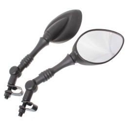 Quad ATV 200 Suzuki Honda Cross Mirrors Articulated Folding Mounts M10