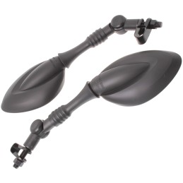 Quad ATV 200 Suzuki Honda Cross Mirrors Articulated Folding Mounts M10