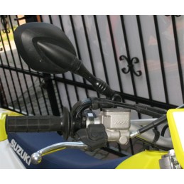 Quad ATV 200 Suzuki Honda Cross Mirrors Articulated Folding Mounts M10