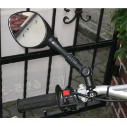 Quad ATV 200 Suzuki Honda Cross Mirrors Articulated Folding Mounts M10