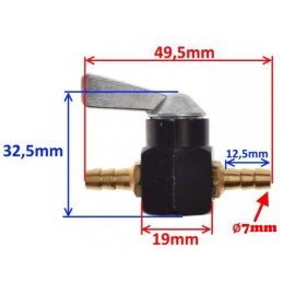 Quad atv bashan loncin pass-through fuel tap m7