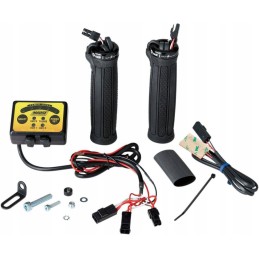 A set of moose utility heated grips for quads, ATVs, universal