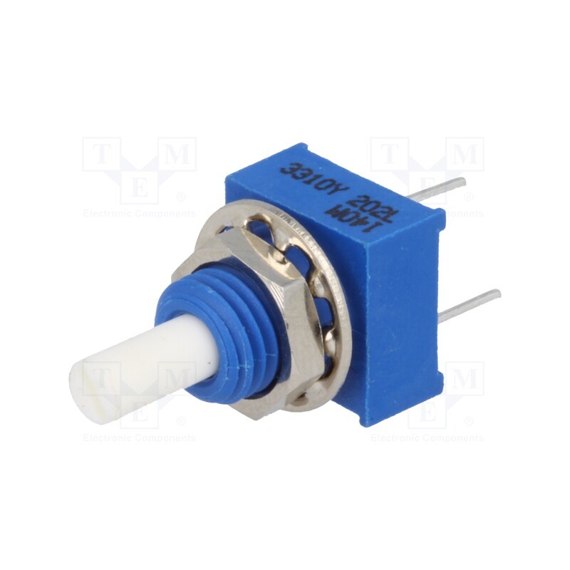 1 pcs x BOURNS - 3310Y-001-202L - Potentiometer: shaft, single turn, 2kΩ, ±20%, 0.25W, linear, 3.18mm