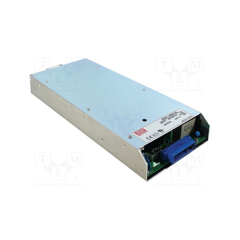 1 pcs x MEAN WELL - RCP-1000-24 - Power supply: switched-mode, for building in,modular, 960W, 40A