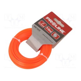 1 pcs x PROLINE - 98123 - Trimmer line, L: 15m, polyamide, square, Size: 2mm