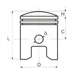 Piston 70 engine 139 fmb chopper king kinroad quad